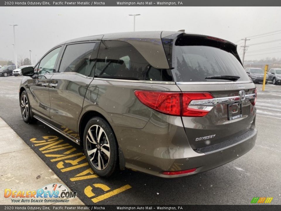 2020 Honda Odyssey Elite Pacific Pewter Metallic / Mocha Photo #5