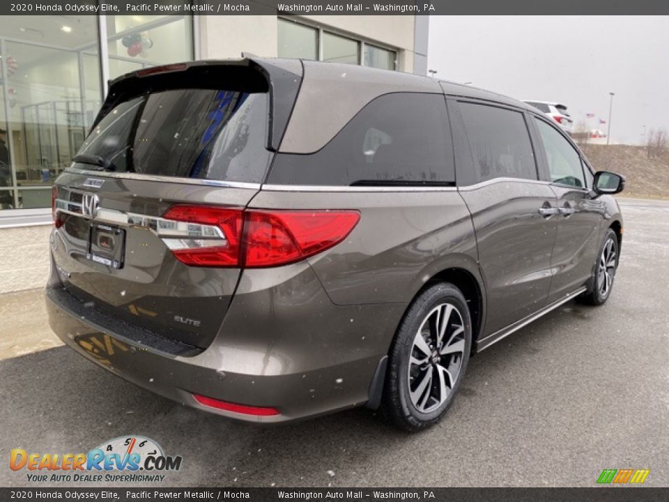 2020 Honda Odyssey Elite Pacific Pewter Metallic / Mocha Photo #7