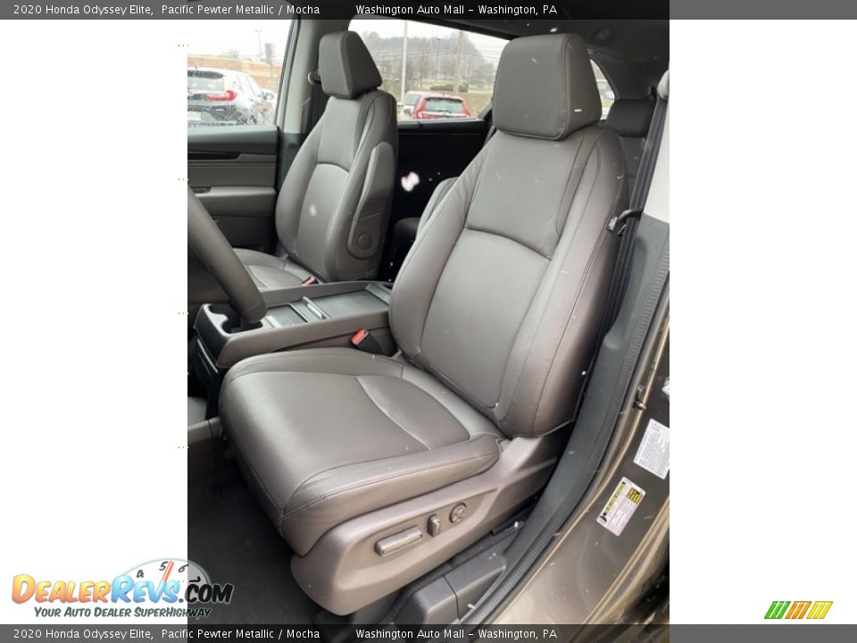 2020 Honda Odyssey Elite Pacific Pewter Metallic / Mocha Photo #14