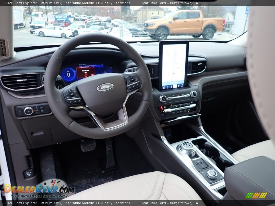 Sandstone Interior - 2020 Ford Explorer Platinum 4WD Photo #15