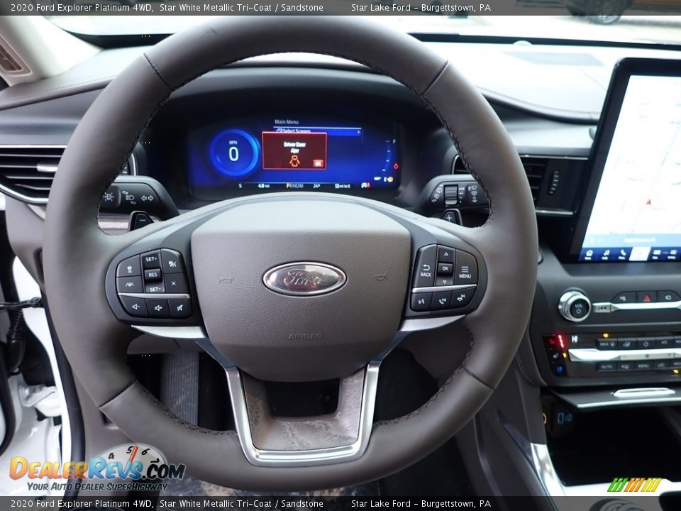 2020 Ford Explorer Platinum 4WD Steering Wheel Photo #17