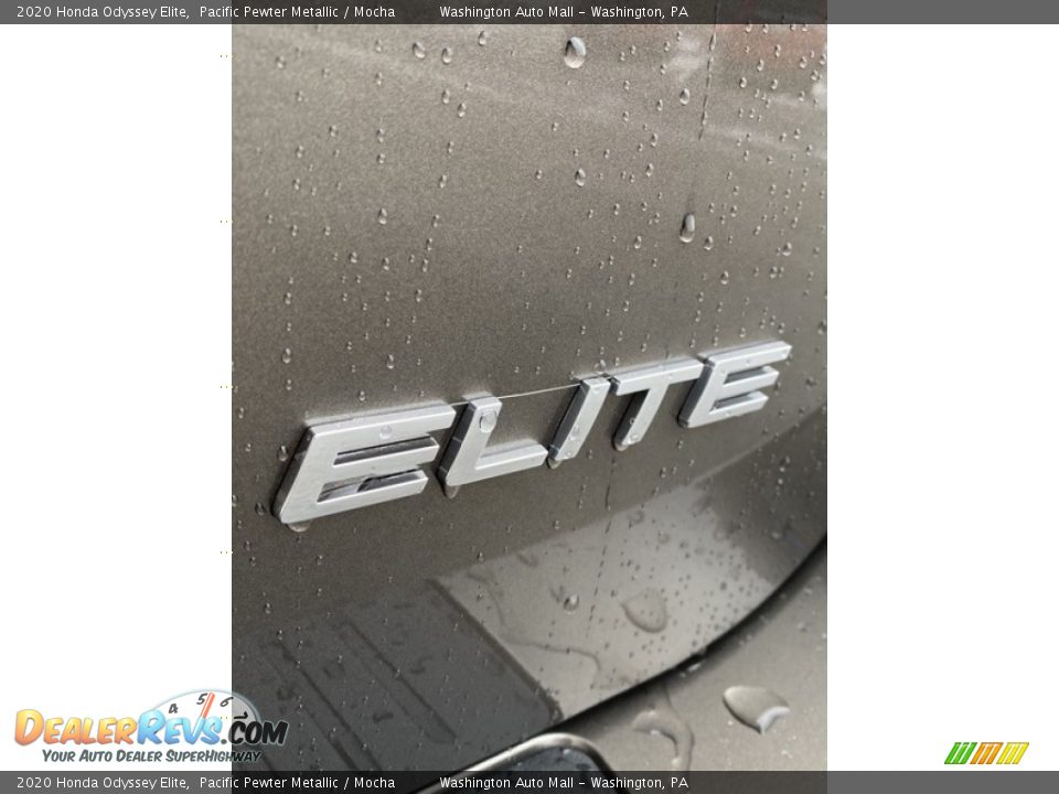 2020 Honda Odyssey Elite Pacific Pewter Metallic / Mocha Photo #26