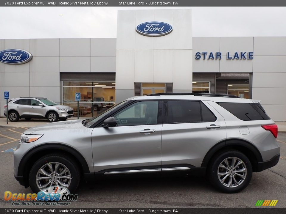 2020 Ford Explorer XLT 4WD Iconic Silver Metallic / Ebony Photo #1