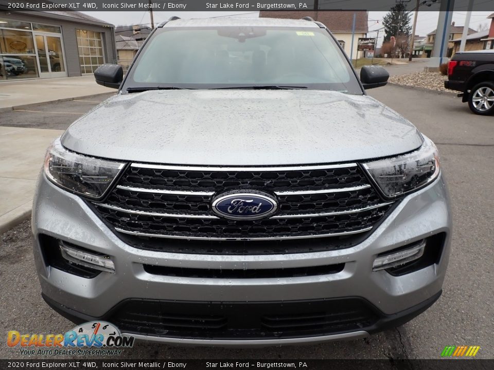 2020 Ford Explorer XLT 4WD Iconic Silver Metallic / Ebony Photo #2