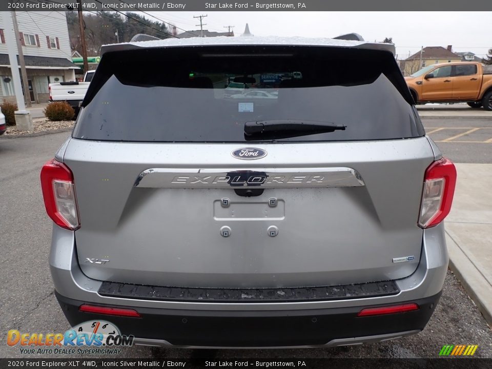 2020 Ford Explorer XLT 4WD Iconic Silver Metallic / Ebony Photo #6