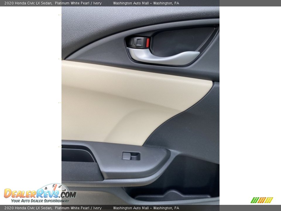 2020 Honda Civic LX Sedan Platinum White Pearl / Ivory Photo #17