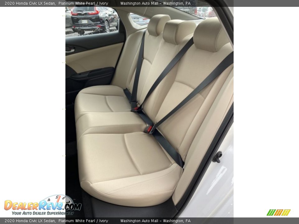 2020 Honda Civic LX Sedan Platinum White Pearl / Ivory Photo #18