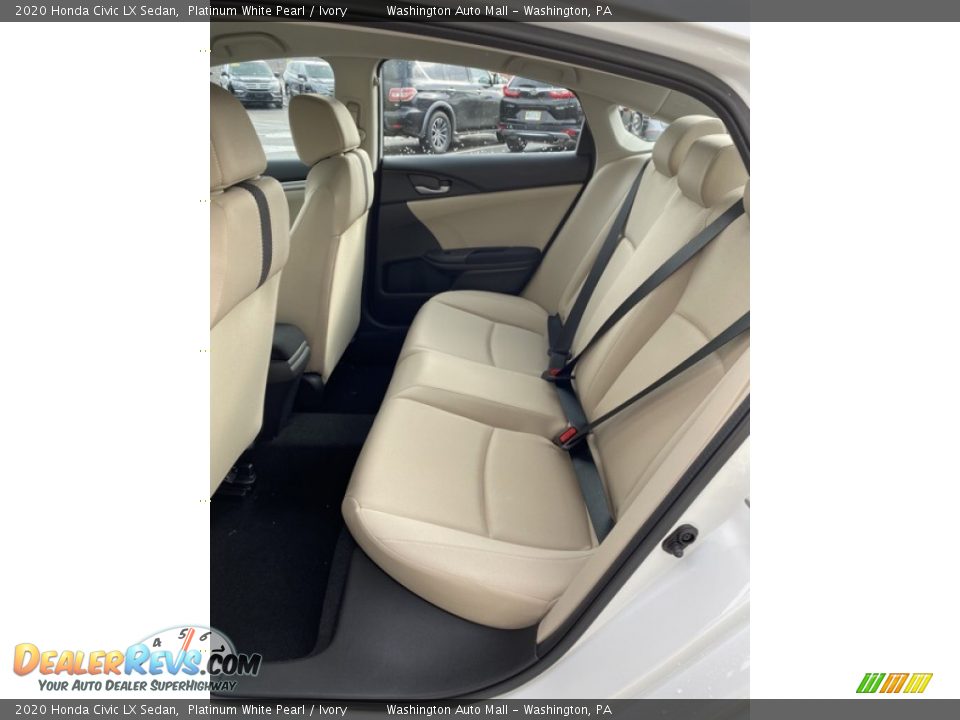 2020 Honda Civic LX Sedan Platinum White Pearl / Ivory Photo #19