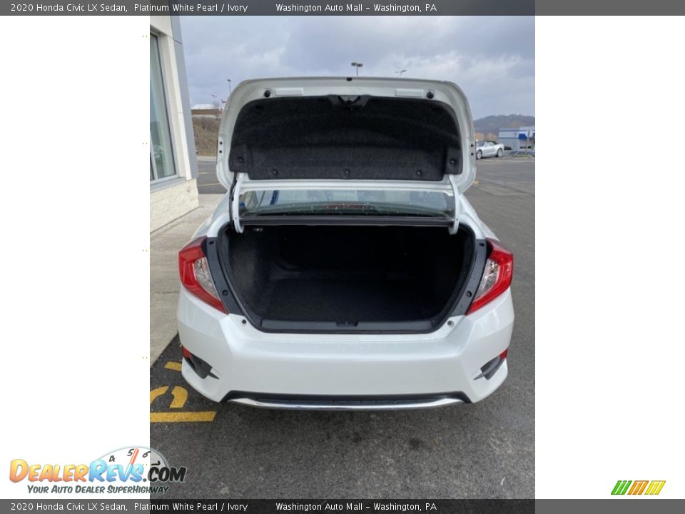 2020 Honda Civic LX Sedan Platinum White Pearl / Ivory Photo #20