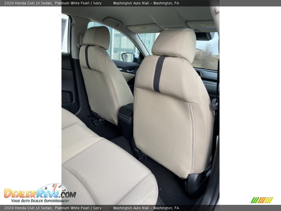 2020 Honda Civic LX Sedan Platinum White Pearl / Ivory Photo #22