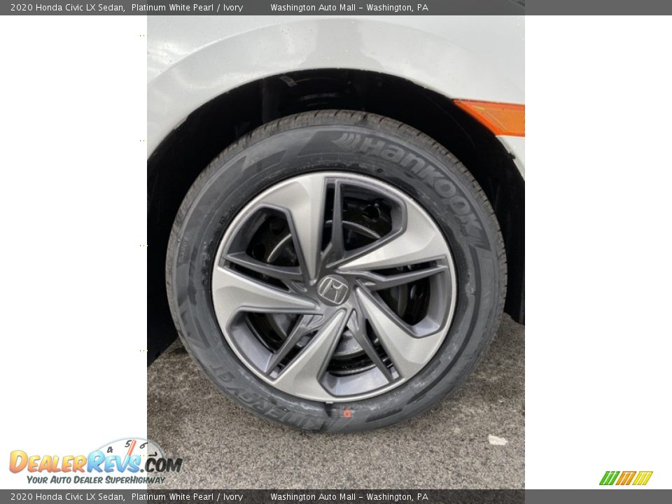 2020 Honda Civic LX Sedan Platinum White Pearl / Ivory Photo #25