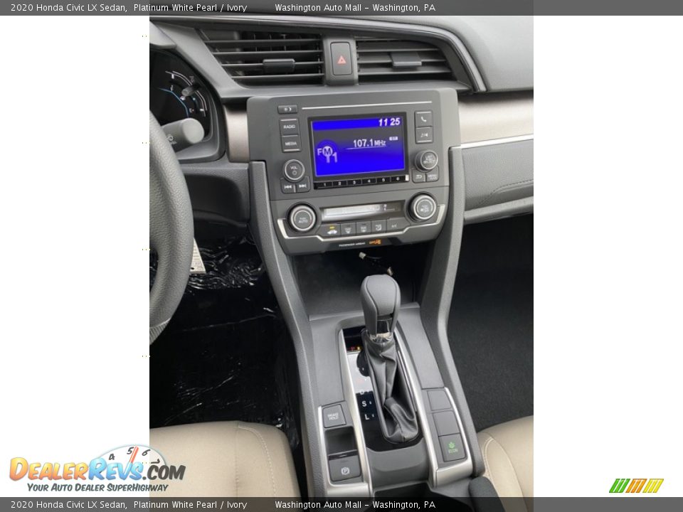 2020 Honda Civic LX Sedan Platinum White Pearl / Ivory Photo #27