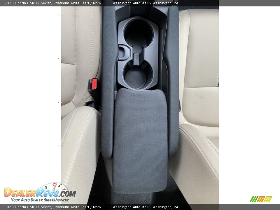2020 Honda Civic LX Sedan Platinum White Pearl / Ivory Photo #30
