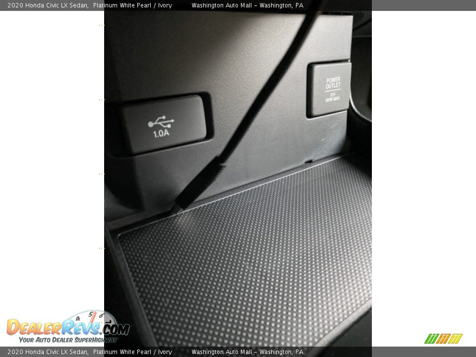 2020 Honda Civic LX Sedan Platinum White Pearl / Ivory Photo #31