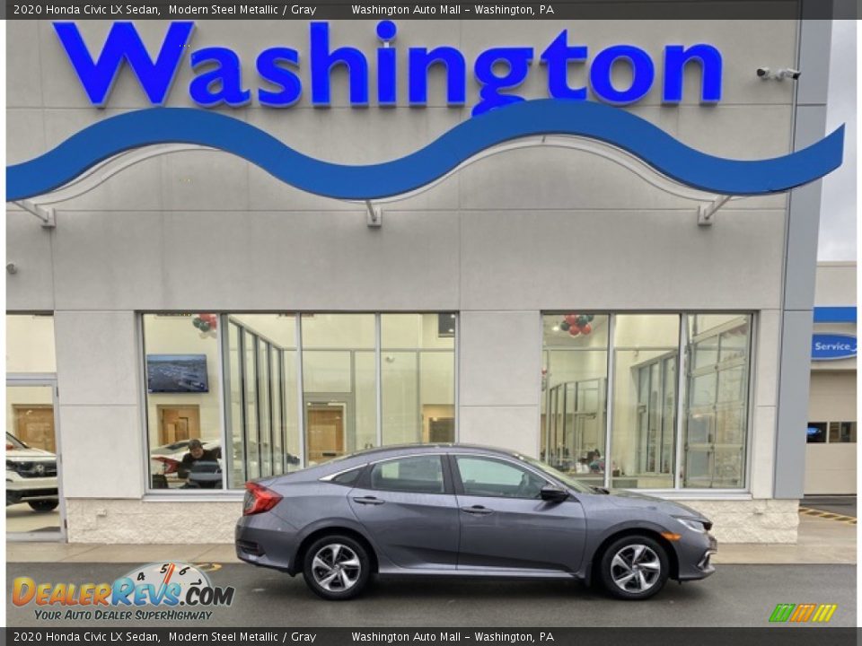 2020 Honda Civic LX Sedan Modern Steel Metallic / Gray Photo #1