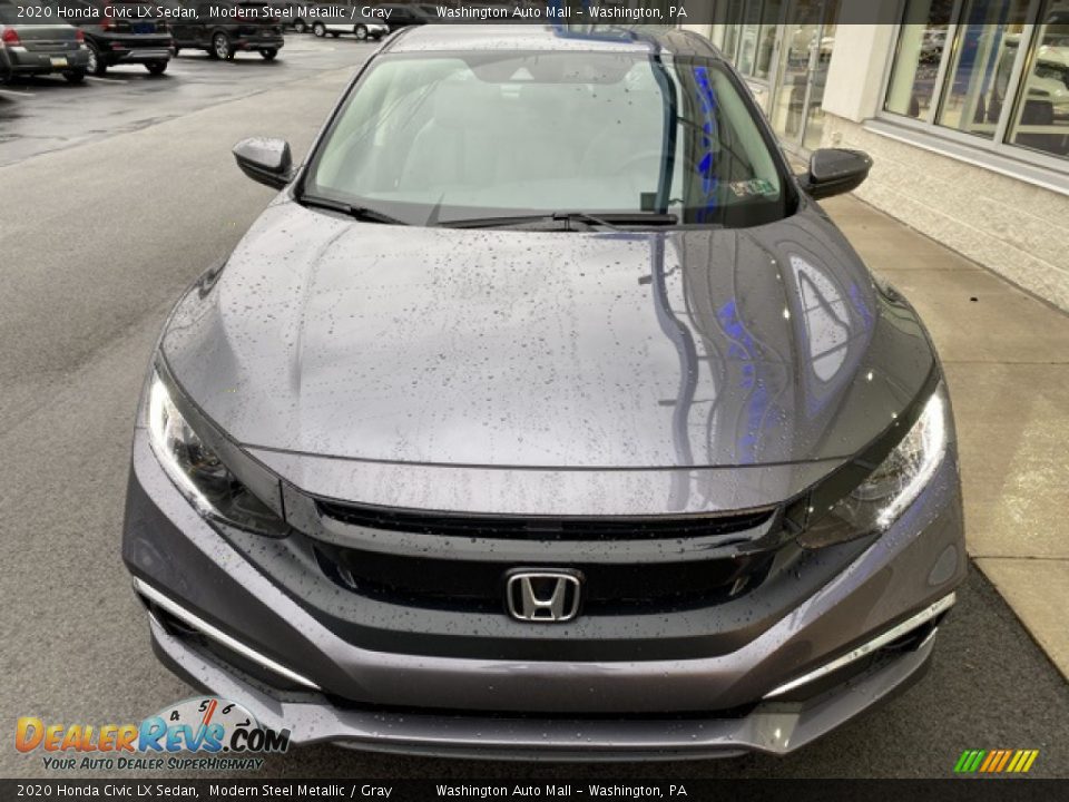 2020 Honda Civic LX Sedan Modern Steel Metallic / Gray Photo #3