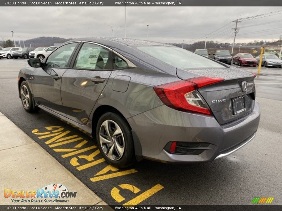 2020 Honda Civic LX Sedan Modern Steel Metallic / Gray Photo #5