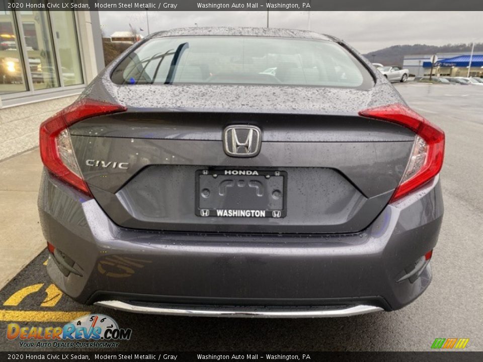 2020 Honda Civic LX Sedan Modern Steel Metallic / Gray Photo #6