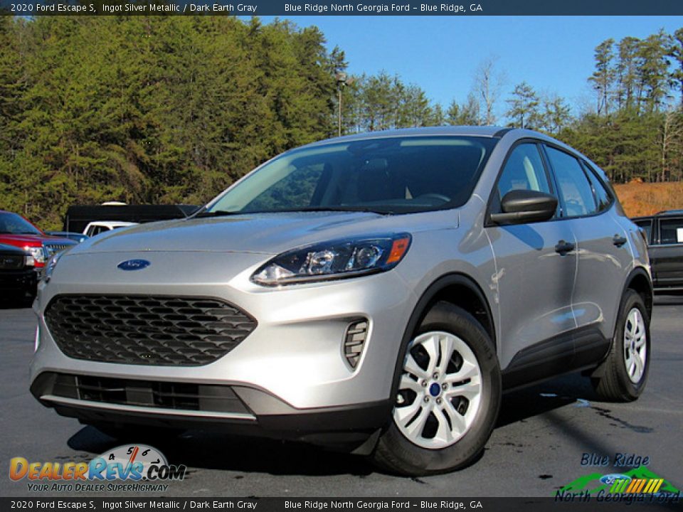 2020 Ford Escape S Ingot Silver Metallic / Dark Earth Gray Photo #1