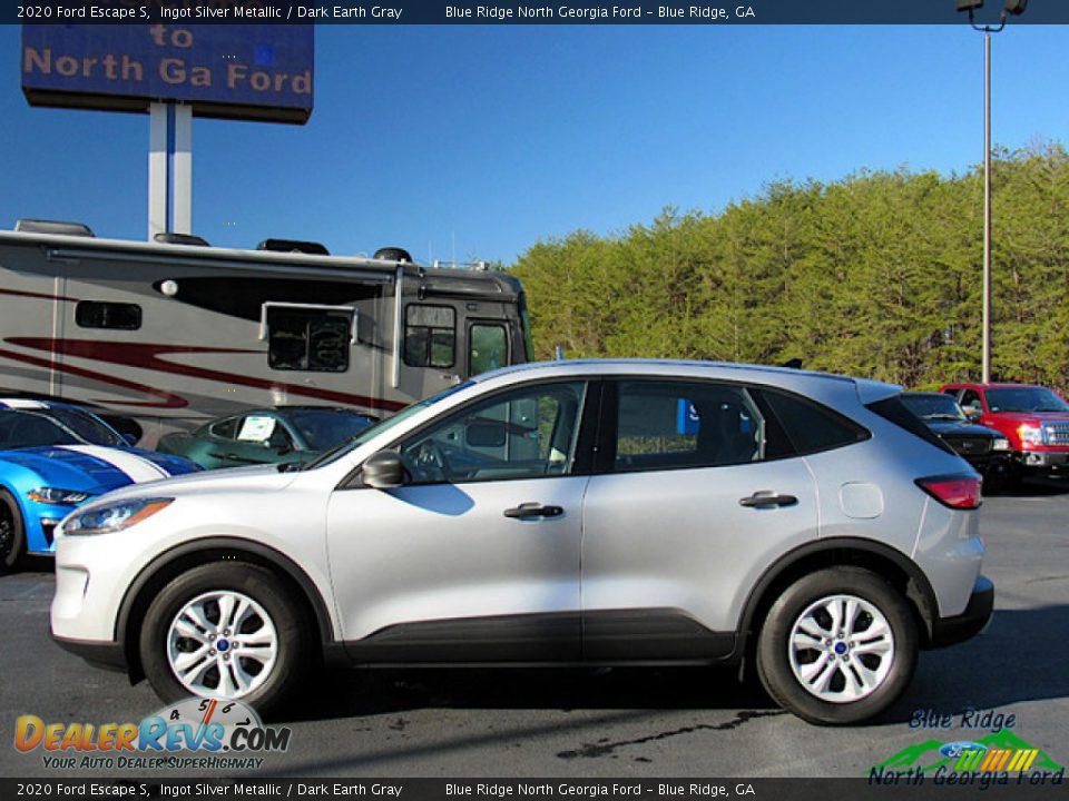 2020 Ford Escape S Ingot Silver Metallic / Dark Earth Gray Photo #2