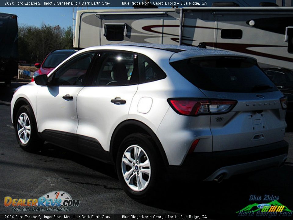 2020 Ford Escape S Ingot Silver Metallic / Dark Earth Gray Photo #3