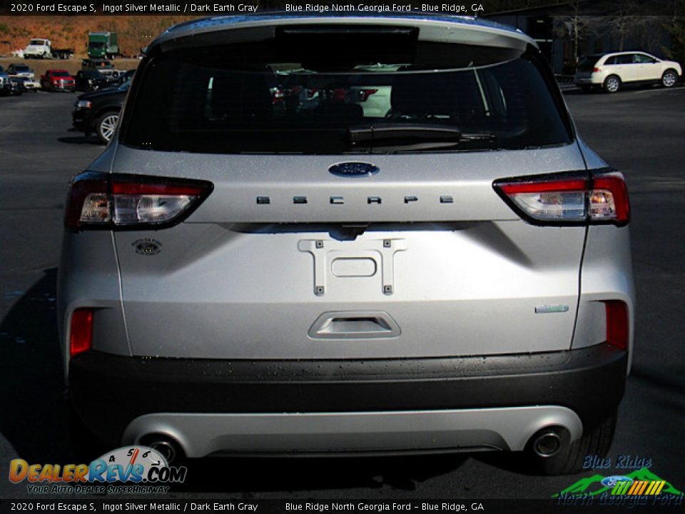 2020 Ford Escape S Ingot Silver Metallic / Dark Earth Gray Photo #4