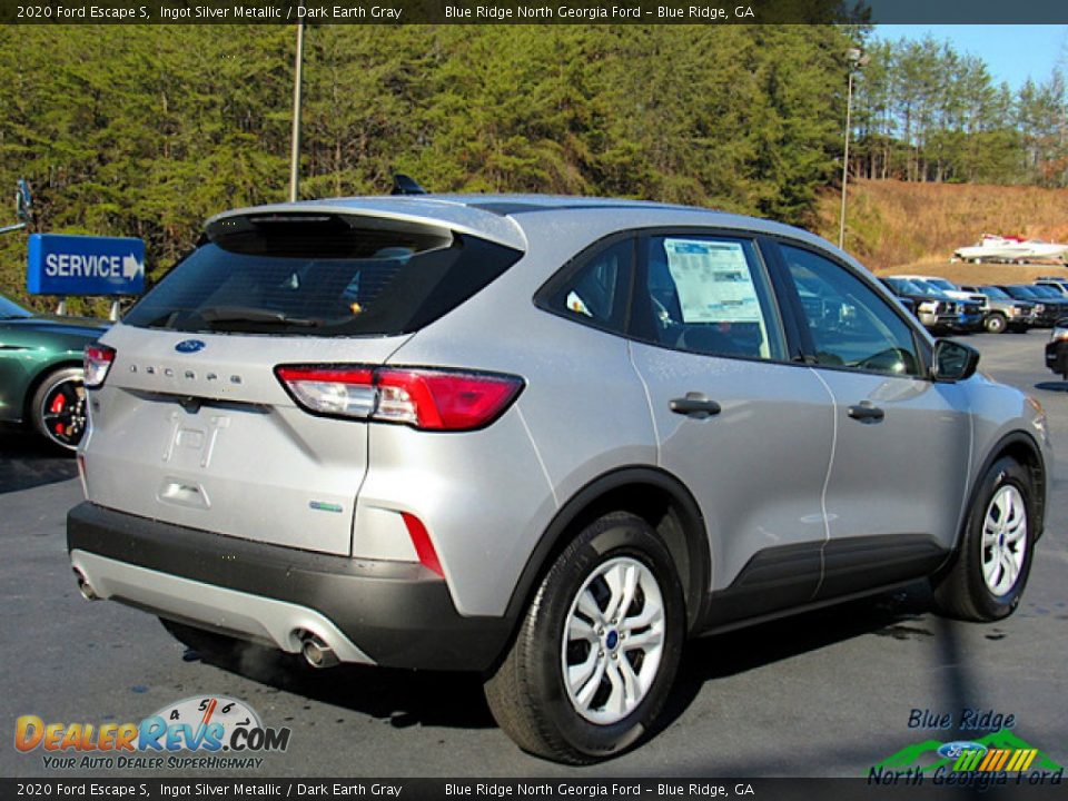 2020 Ford Escape S Ingot Silver Metallic / Dark Earth Gray Photo #5