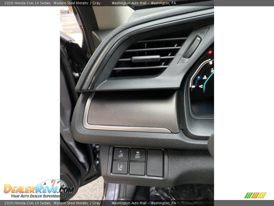 2020 Honda Civic LX Sedan Modern Steel Metallic / Gray Photo #12