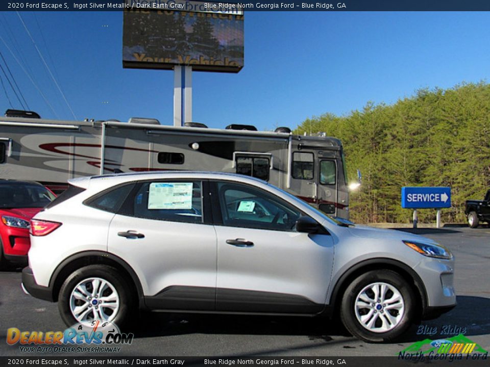 2020 Ford Escape S Ingot Silver Metallic / Dark Earth Gray Photo #6