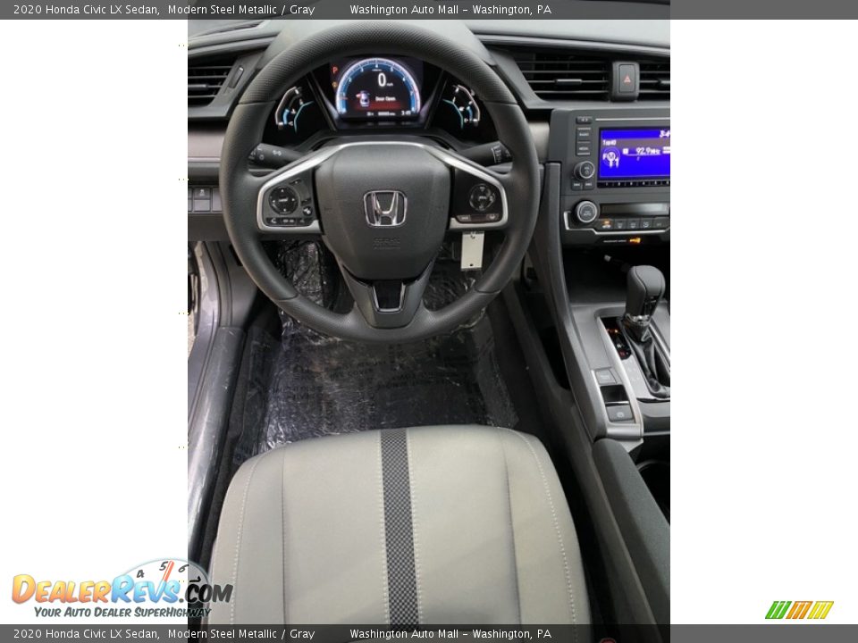 2020 Honda Civic LX Sedan Modern Steel Metallic / Gray Photo #13