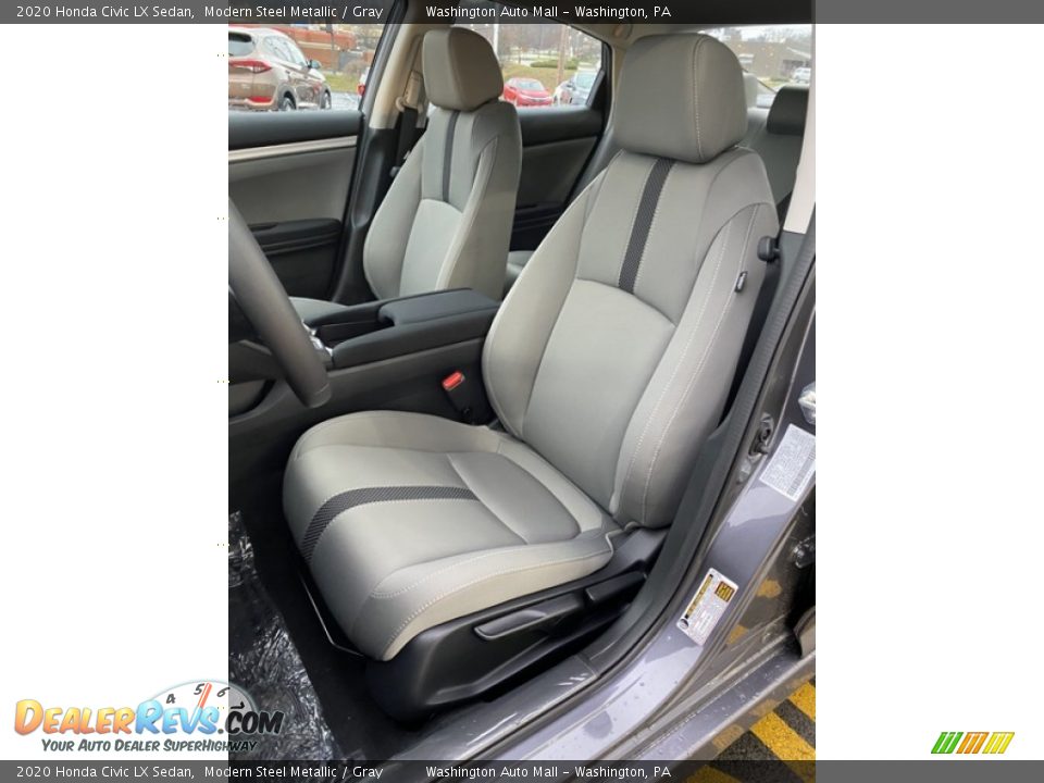 2020 Honda Civic LX Sedan Modern Steel Metallic / Gray Photo #14