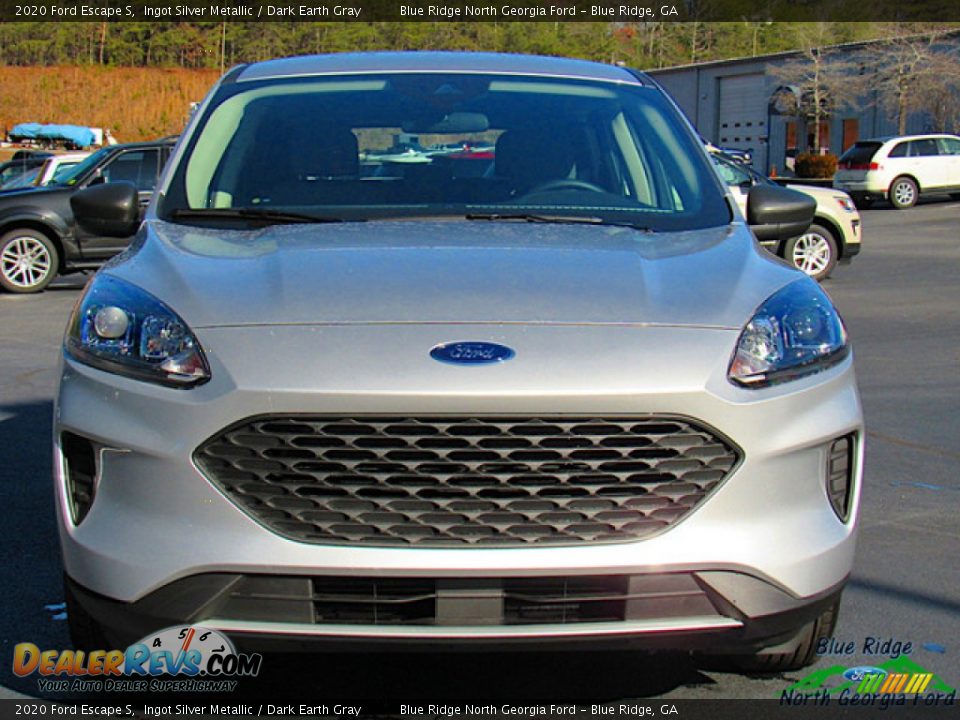 2020 Ford Escape S Ingot Silver Metallic / Dark Earth Gray Photo #8