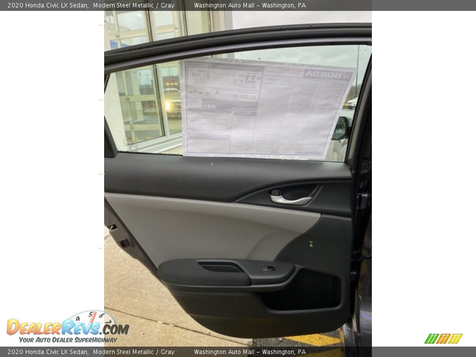 2020 Honda Civic LX Sedan Modern Steel Metallic / Gray Photo #16