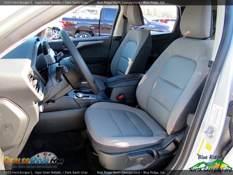 2020 Ford Escape S Ingot Silver Metallic / Dark Earth Gray Photo #10