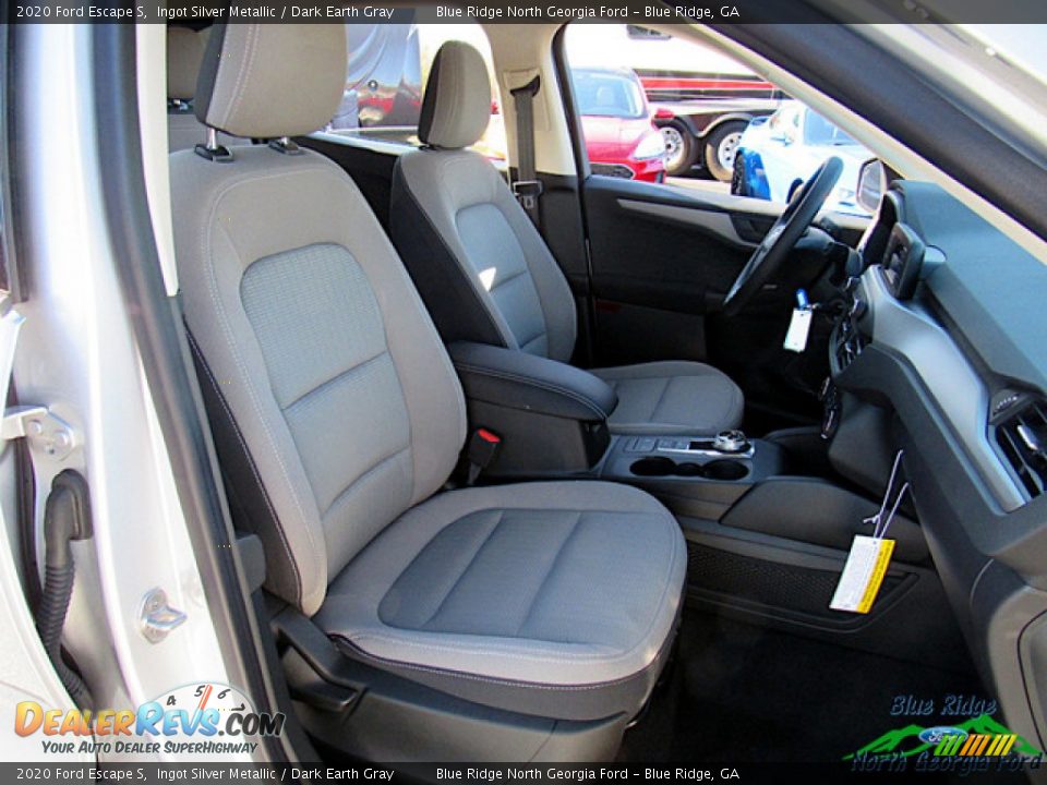 2020 Ford Escape S Ingot Silver Metallic / Dark Earth Gray Photo #11