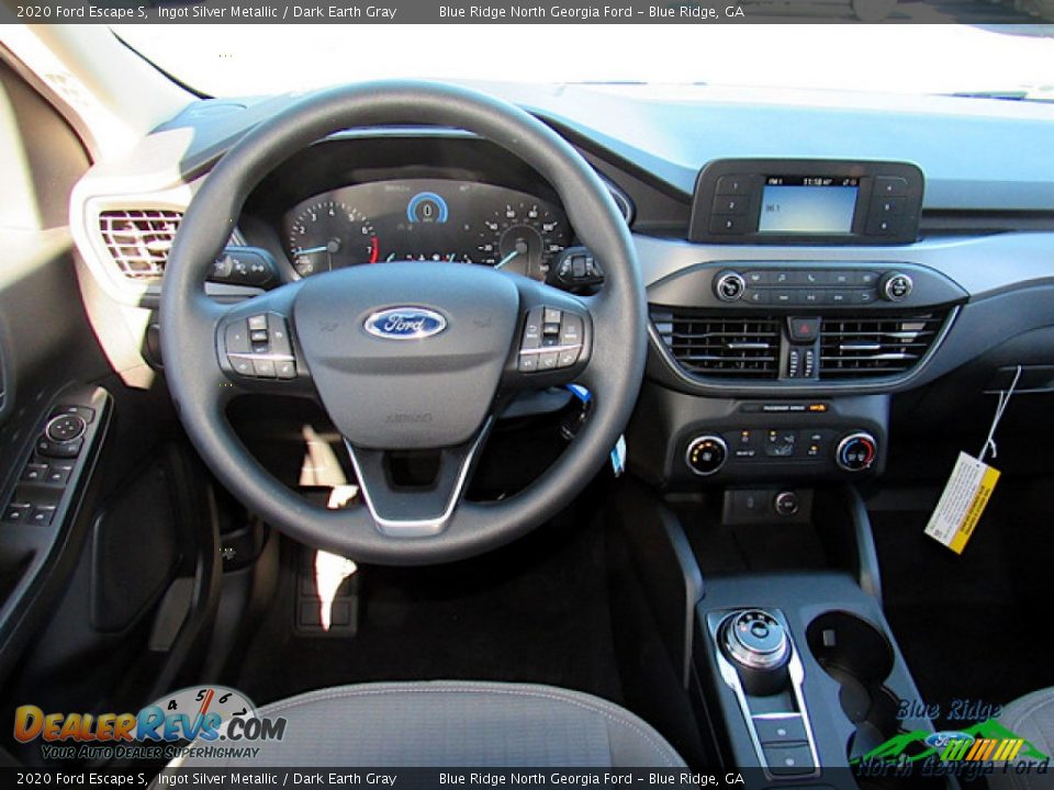2020 Ford Escape S Ingot Silver Metallic / Dark Earth Gray Photo #14