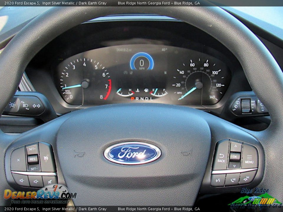 2020 Ford Escape S Ingot Silver Metallic / Dark Earth Gray Photo #17