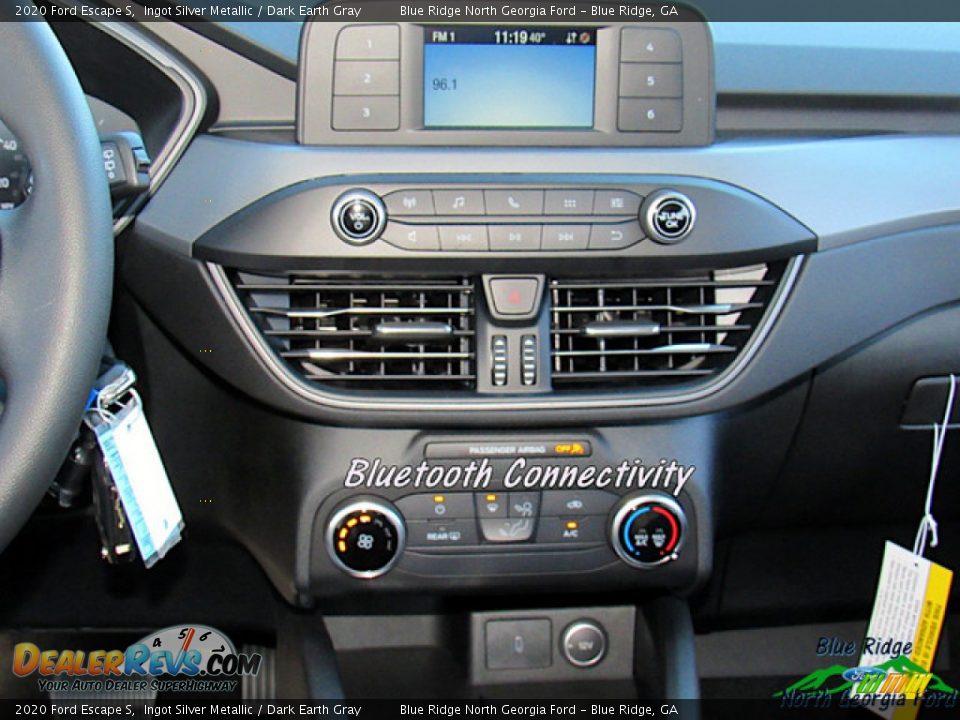 2020 Ford Escape S Ingot Silver Metallic / Dark Earth Gray Photo #18
