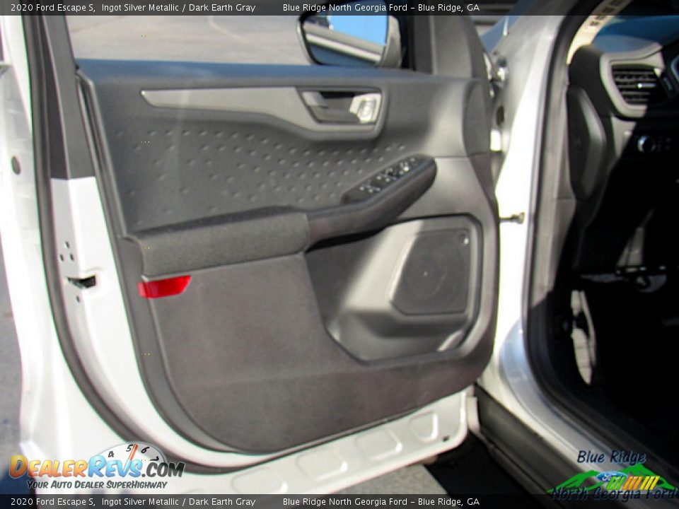 2020 Ford Escape S Ingot Silver Metallic / Dark Earth Gray Photo #24