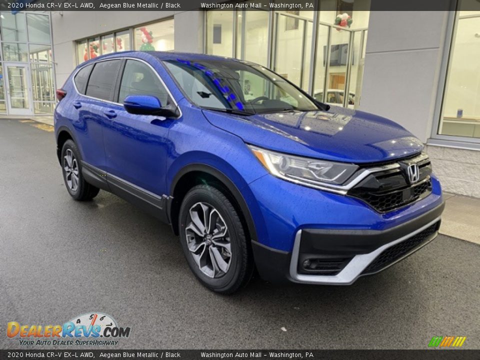 2020 Honda CR-V EX-L AWD Aegean Blue Metallic / Black Photo #2