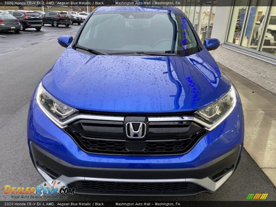 2020 Honda CR-V EX-L AWD Aegean Blue Metallic / Black Photo #3