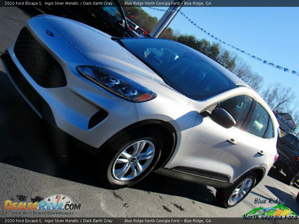 2020 Ford Escape S Ingot Silver Metallic / Dark Earth Gray Photo #28
