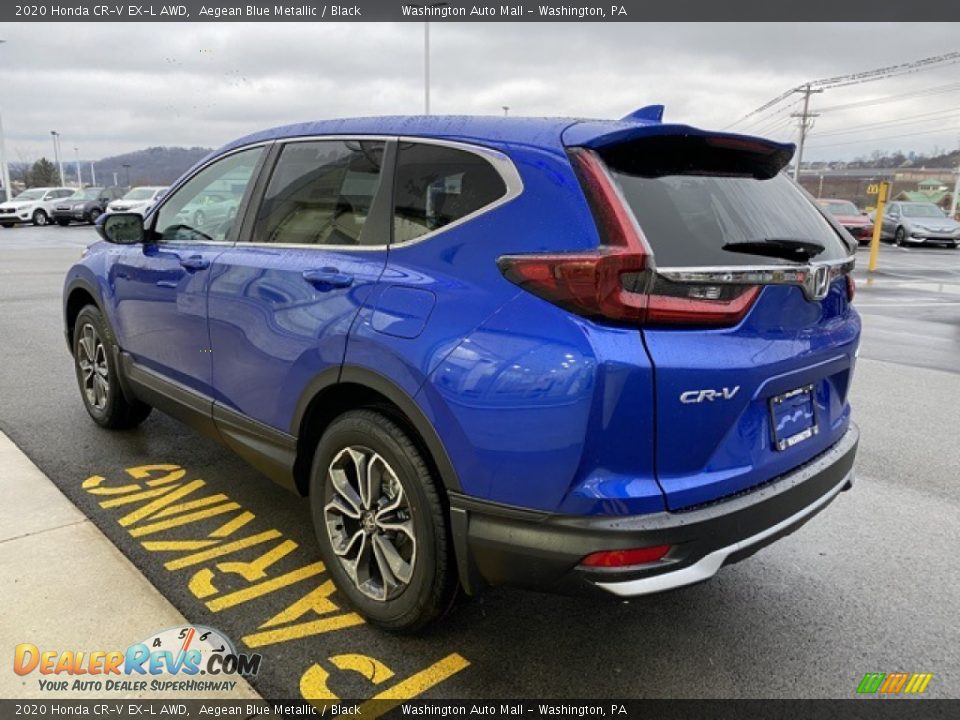 2020 Honda CR-V EX-L AWD Aegean Blue Metallic / Black Photo #5