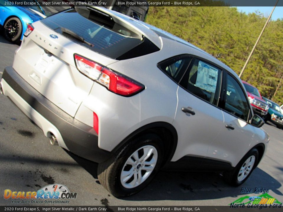 2020 Ford Escape S Ingot Silver Metallic / Dark Earth Gray Photo #30