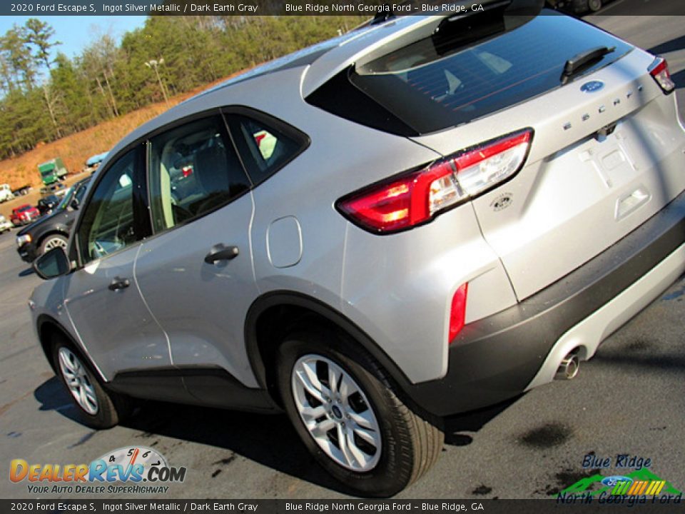 2020 Ford Escape S Ingot Silver Metallic / Dark Earth Gray Photo #31