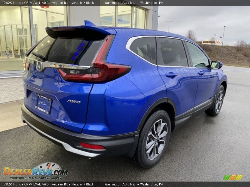 2020 Honda CR-V EX-L AWD Aegean Blue Metallic / Black Photo #7