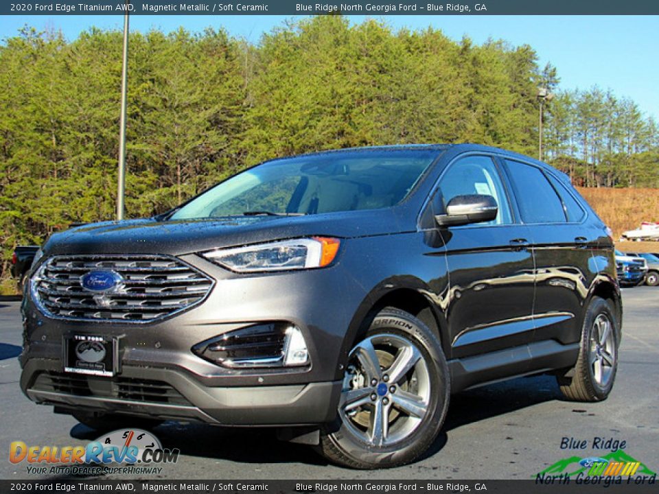 2020 Ford Edge Titanium AWD Magnetic Metallic / Soft Ceramic Photo #1