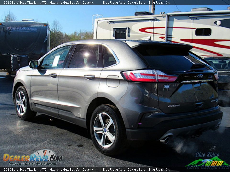 2020 Ford Edge Titanium AWD Magnetic Metallic / Soft Ceramic Photo #3