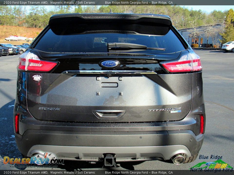 2020 Ford Edge Titanium AWD Magnetic Metallic / Soft Ceramic Photo #4