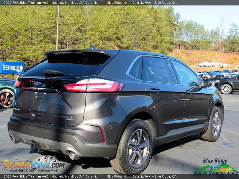 2020 Ford Edge Titanium AWD Magnetic Metallic / Soft Ceramic Photo #5